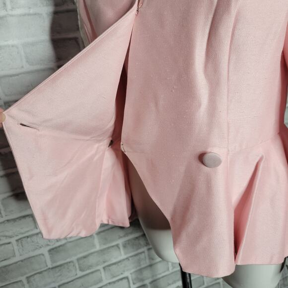 VTG 80s Madonna Pink, Lace & Sequin 2 Piece Skirt/Blazer Set - Picture 10 of 10